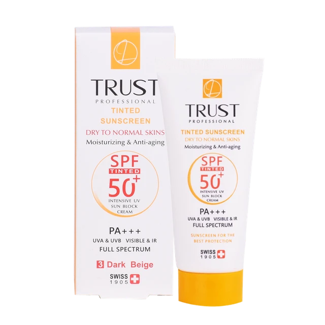 کرم ضد آفتاب رنگی و ضد پیری بژ تیره (پوست خشک تا نرمال) (2024) - Image 3